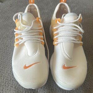 Nike White and Orange Sneakers